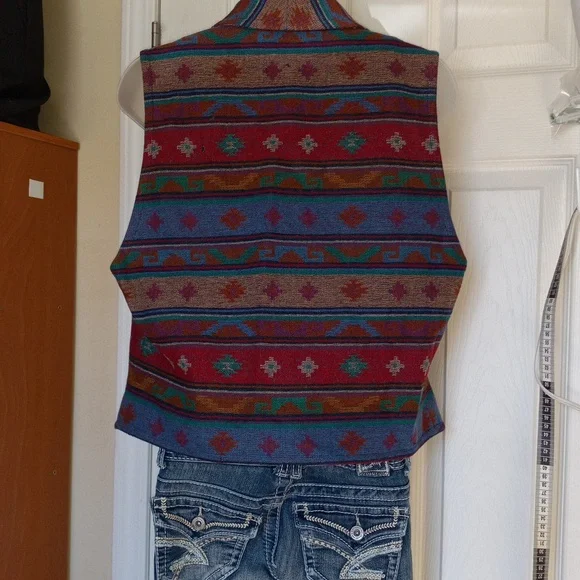 Pendleton KKNOCKABOUTS Multicolor Patterned Fabric VEST SZ.M - Picture 7 of 12